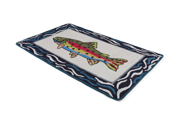 Mijölnir Alfombrilla de baño Pescado Multicolor